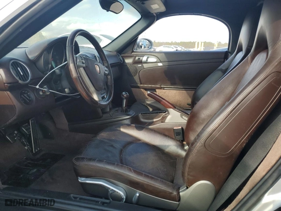 2006 Porsche Boxster with VIN WP0CA29806S710172, listed as a Copart auction lot 86593154 with 0 mi miles and Salvage Title. Bid and sale history available at carsss.com. Image 7.