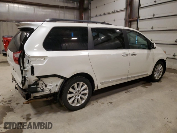 2017 Toyota Sienna XLE с VIN 5TDDZ3DC7HS148099, выставлен на аукционе Copart как лот 55327785 с пробегом 115 573 миль миль и Чистый • Clean title. История ставок и продаж доступна на DreamBid. Изображение 3.