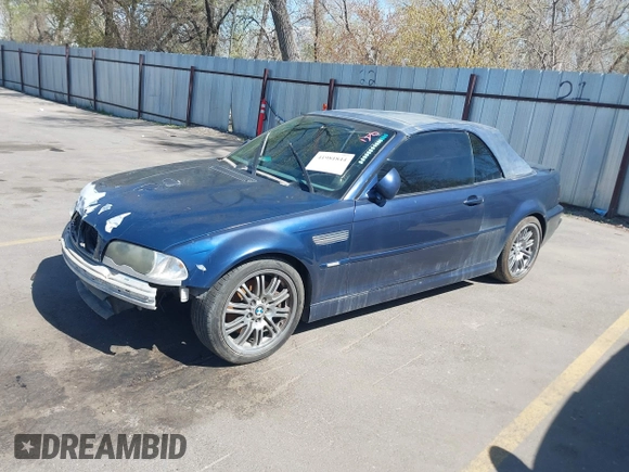 2003 BMW 3 Series M3 with VIN WBSBR93483PK03594, listed as a IAAI auction lot 41981844 with 182,196 mi miles. Bid and sale history available at carsss.com. Image 17.