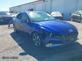2023 Hyundai Elantra Limited with VIN KMHLP4AG1PU372487, listed as a IAAI auction lot 41752323 with 77,212 mi miles. Bid and sale history available at carsss.com. Image 1.