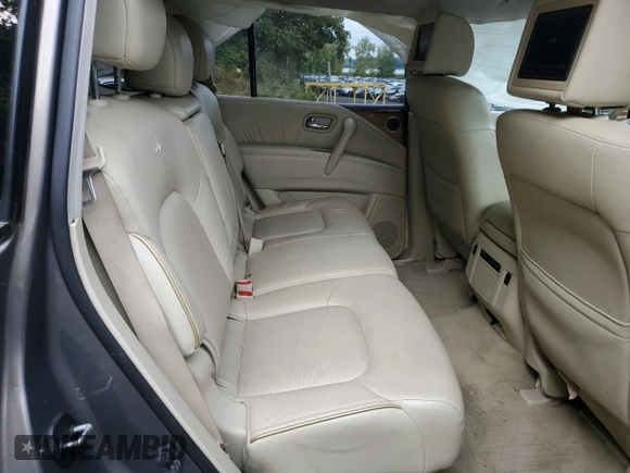 2014 Infiniti QX80 with VIN JN8AZ2NC4E9350828, listed as a Copart auction lot 72856614 with 80,717 mi miles and Salvage Title. Bid and sale history available at carsss.com. Image 11.