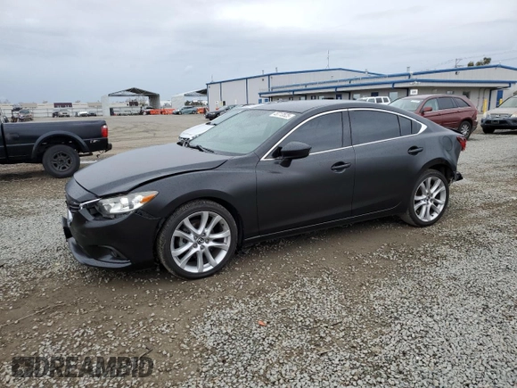 2016 Mazda Mazda6 i Touring with VIN JM1GJ1V50G1484911, listed as a Copart auction lot 48713525 with 87,050 mi miles and Salvage Title. Bid and sale history available at carsss.com. Image 1.