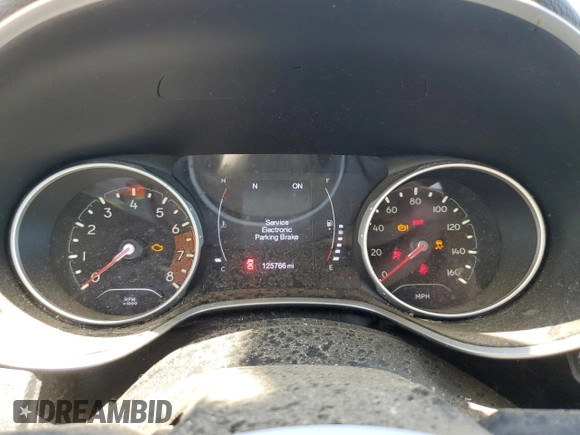 2018 Jeep Compass Sport z VIN 3C4NJDAB6JT101655, wystawiony jako Copart lot #55468205 z przebiegiem 125 766 mil mil oraz Szkoda całkowita • Salvage title. Historia ofert i sprzedaży dostępna na DreamBid. Obrazek 9.