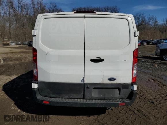 2023 Ford Transit Cargo with VIN 1FTYE1Y85PKB20167, listed as a Copart auction lot 42222895 with 24,222 mi miles and Salvage Title. Bid and sale history available at carsss.com. Image 6.