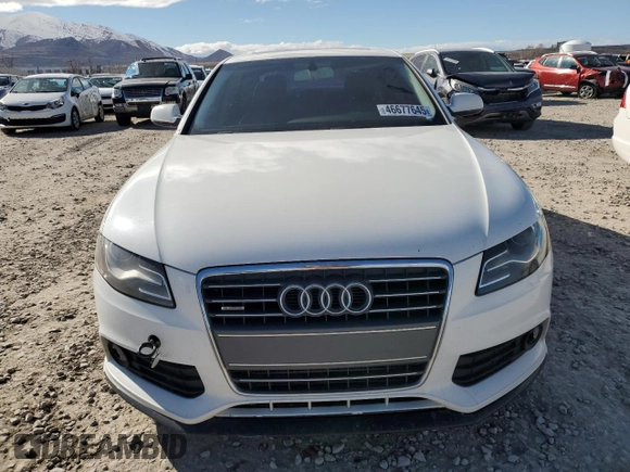 2011 Audi A4 2.0T Premium Plus with VIN WAUFFAFLXBN012126, listed as a Copart auction lot 46677645 with 0 mi miles and Salvage Title. Bid and sale history available at carsss.com. Image 5.