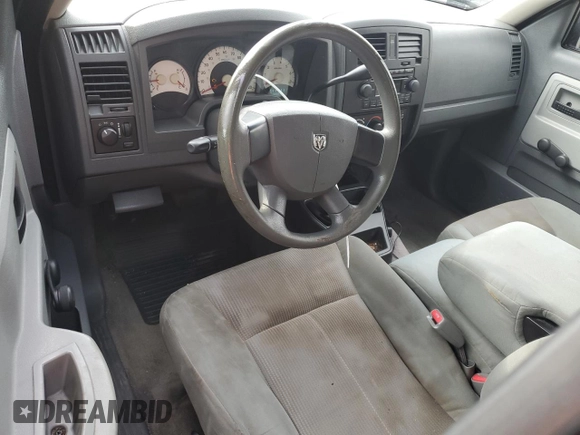 2005 Dodge Dakota ST with VIN 1D7HE22KX5S163304, listed as a Copart auction lot 50129285 with 166,216 mi miles and Salvage Title. Bid and sale history available at DreamBid. Image 8.