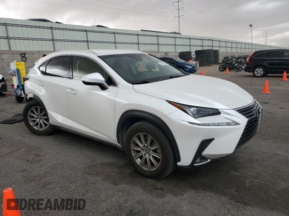 2019 Lexus NX 300 with VIN JTJBARBZ7K2184749, listed as a Copart auction lot 61654225 with 66,571 mi miles and Salvage title. Bid and sale history available at DreamBid. Image 4.
