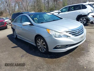 2014 Hyundai Sonata SE with VIN 5NPEC4AC2EH854480, listed as a IAAI auction lot 41784435 with 119,576 mi miles and . Bid and sale history available at DreamBid. Image 1.
