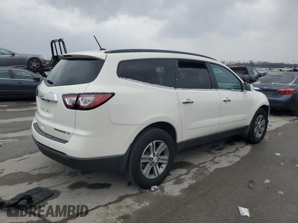 2015 Chevrolet Traverse LT with VIN 1GNKVHKDXFJ226050, listed as a Copart auction lot 87545385 with 129,120 mi miles and Salvage title. Bid and sale history available at DreamBid. Image 3.