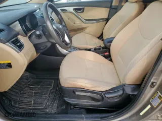 2013 Hyundai Elantra GLS PZEV with VIN 5NPDH4AE5DH351698, listed as a Copart auction lot 50455445 with 0 mi miles and Clean Title. Bid and sale history available at carsss.com. Image 7.