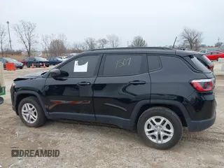 2018 Jeep Compass Sport with VIN 3C4NJCAB4JT469519, listed as a IAAI auction lot 41963902 with 80,093 mi miles. Bid and sale history available at carsss.com. Image 14.