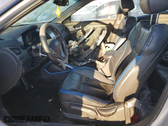 2013 Hyundai Veloster Turbo with VIN KMHTC6AE7DU105341, listed as a Copart auction lot 88179185 with Not provided miles and Salvage title. Bid and sale history available at DreamBid. Image 7.