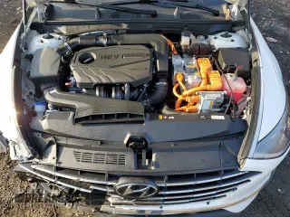 2022 Hyundai Sonata Hybrid Blue with VIN KMHL24JJ6NA038075, listed as a Copart auction lot 86446664 with 18,836 mi miles and Salvage Title. Bid and sale history available at carsss.com. Image 13.