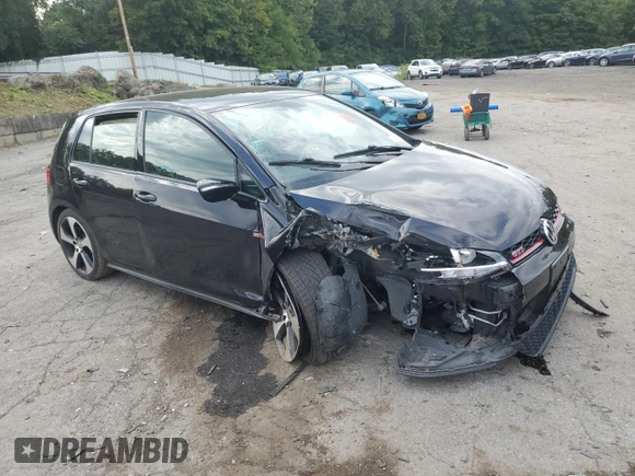 2019 Volkswagen Golf GTI S with VIN 3VW5T7AU0KM011651, listed as a Copart auction lot 70188304 with 0 mi miles and Salvage Title. Bid and sale history available at carsss.com. Image 4.