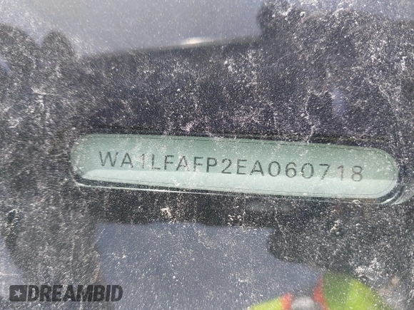2014 Audi Q5 Premium Plus with VIN WA1LFAFP2EA060718, listed as a IAAI auction lot 42161099 with 122,914 mi miles and . Bid and sale history available at DreamBid. Image 18.