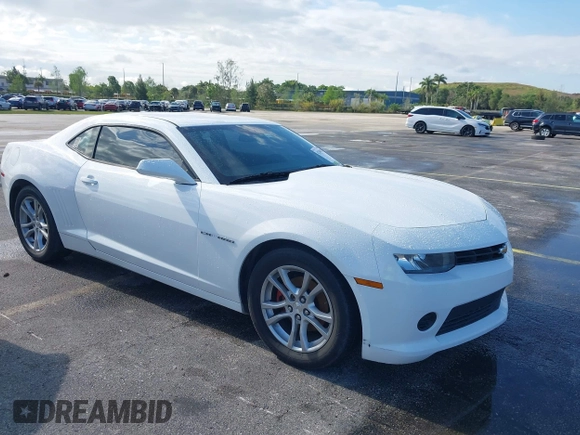 2015 Chevrolet Camaro LS z VIN 2G1FB1E32F9140247, wystawiony jako IAAI lot #42240205 z przebiegiem 196 142 mil mil oraz . Historia ofert i sprzedaży dostępna na DreamBid. Obrazek 1.