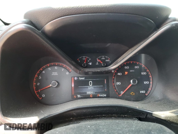 2016 GMC Canyon 4WD SLE with VIN 1GTH6CE35G1298295, listed as a Copart auction lot 71359754 with 68,624 mi miles and Clean Title. Bid and sale history available at carsss.com. Image 9.