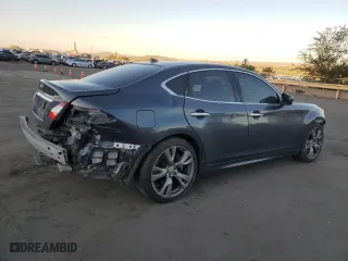 2011 Infiniti M37 with VIN JN1BY1APXBM321805, listed as a Copart auction lot 72192084 with 0 mi miles and Salvage Title. Bid and sale history available at carsss.com. Image 3.