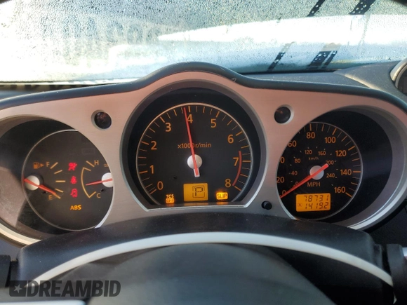 2006 Nissan 350Z Touring with VIN JN1AZ34D56M303921, listed as a Copart auction lot 88340445 with 78,731 mi miles and Salvage Title. Bid and sale history available at carsss.com. Image 9.