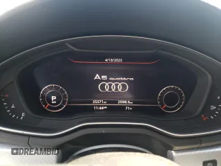 2018 Audi A5 Sportback Premium Plus with VIN WAUENCF56JA007314, listed as a Copart auction lot 47826323 with 35,571 mi miles. Bid and sale history available at carsss.com. Image 9.