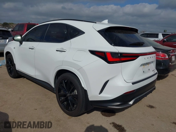 2024 Lexus NX with VIN 2T2KGCEZ1RC054547, listed as a IAAI auction lot 41494703 with 11,642 mi miles. Bid and sale history available at carsss.com. Image 3.