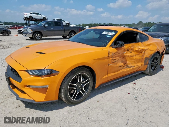 2018 Ford Mustang EcoBoost with VIN 1FA6P8TH9J5103997, listed as a Copart auction lot 58341715 with 71,786 mi miles and Salvage title. Bid and sale history available at DreamBid. Image 1.