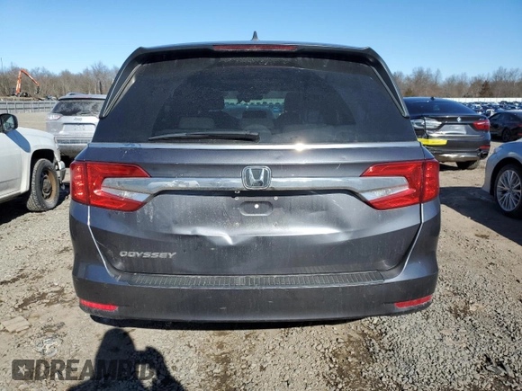 2019 Honda Odyssey EX-L with VIN 5FNRL6H74KB073086, listed as a Copart auction lot 46081795 with 61,323 mi miles and Salvage Title. Bid and sale history available at carsss.com. Image 6.