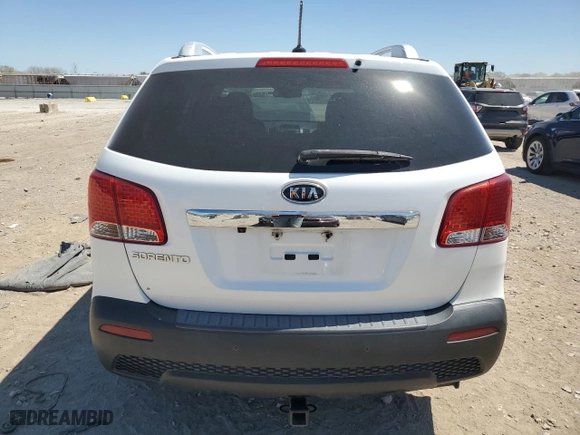 2013 Kia Sorento LX with VIN 5XYKT4A60DG418195, listed as a Copart auction lot 53351945 with 183,902 mi miles and Clean Title. Bid and sale history available at carsss.com. Image 6.