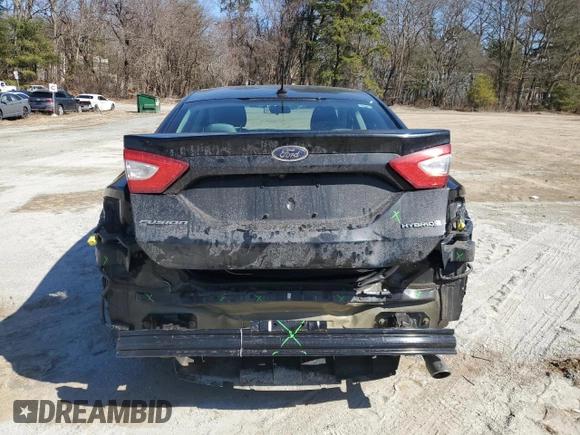 2015 Ford Fusion S Hybrid with VIN 3FA6P0UU1FR199335, listed as a Copart auction lot 49631675 with 158,476 mi miles and Clean Title. Bid and sale history available at carsss.com. Image 6.