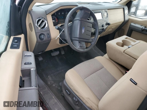 2011 Ford F-250 XL with VIN 1FT7X2BTXBEA18041, listed as a Copart auction lot 41991455 with 111,915 mi miles and Salvage Title. Bid and sale history available at DreamBid. Image 8.