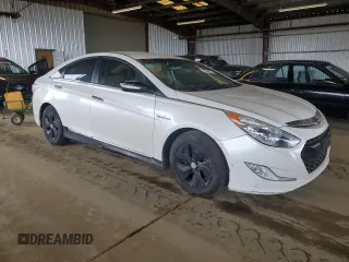 2015 Hyundai Sonata Hybrid Limited with VIN KMHEC4A44FA139665, listed as a Copart auction lot 53496275 with 203,986 mi miles and Salvage Title. Bid and sale history available at carsss.com. Image 4.