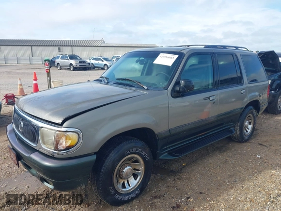 1999 Mercury Mountaineer with VIN 4M2ZU52E1XUJ26317, listed as a IAAI auction lot 42606083 with 126,554 mi miles and . Bid and sale history available at DreamBid. Image 2.