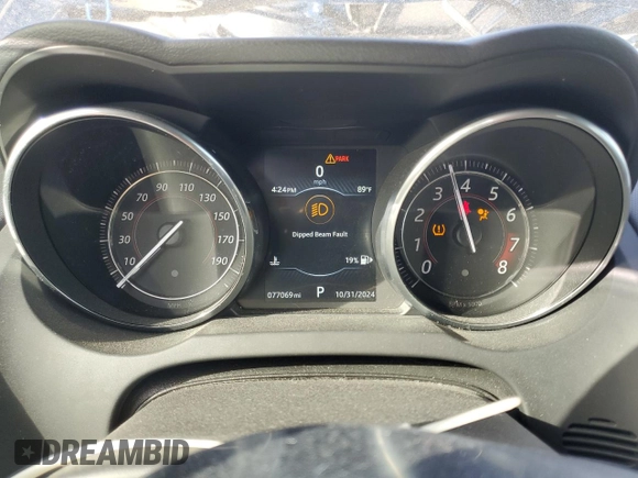2018 Jaguar F-Type with VIN SAJDD1EV1JCK49554, listed as a Copart auction lot 78908314 with 77,069 mi miles and Salvage Title. Bid and sale history available at DreamBid. Image 9.