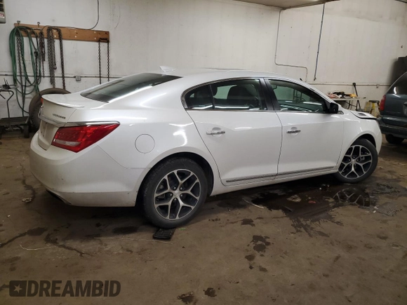 2016 Buick LaCrosse Sport Touring with VIN 1G4G45G35GF266018, listed as a Copart auction lot 88776155 with 104,790 mi miles and Salvage Title. Bid and sale history available at carsss.com. Image 3.