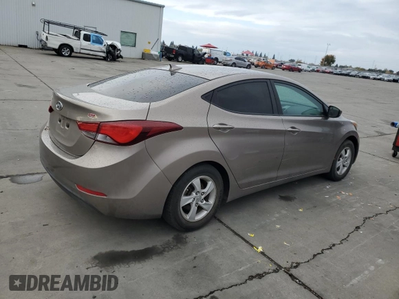 2014 Hyundai Elantra SE with VIN 5NPDH4AE1EH511187, listed as a Copart auction lot 80485734 with 121,115 mi miles and Salvage Title. Bid and sale history available at DreamBid. Image 3.