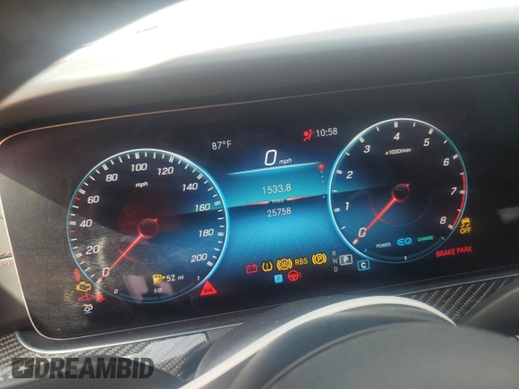 2023 Mercedes-Benz AMG GT 43 с VIN W1K7X5KB1PA054889, выставлен на аукционе Copart как лот 53025585 с пробегом 25 758 миль миль и Списание • Salvage title. История ставок и продаж доступна на DreamBid. Изображение 9.