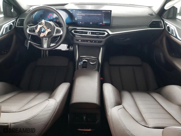 2023 BMW i4 eDrive40 with VIN WBY73AW07PFR45505, listed as a Copart auction lot 49113715 with 12,876 mi miles and Salvage Title. Bid and sale history available at carsss.com. Image 8.