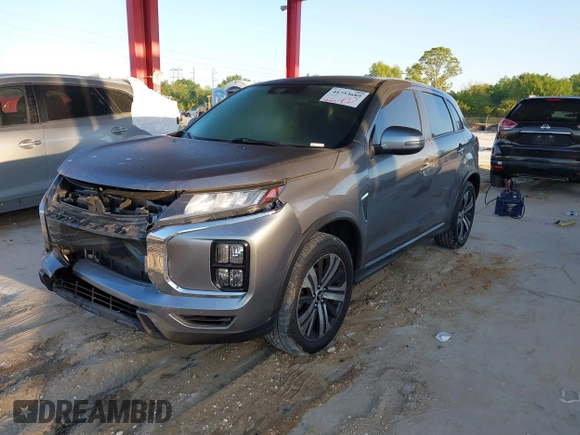2020 Mitsubishi Outlander Sport ES 2.0 with VIN JA4AR3AU1LU015630, listed as a IAAI auction lot 41753689 with 98,435 mi miles. Bid and sale history available at carsss.com. Image 2.