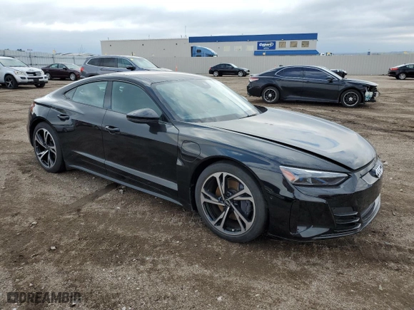 2022 Audi e-tron GT Premium Plus with VIN WAUCJBFW8N7001359, listed as a Copart auction lot 50033824 with 16,630 mi miles. Bid and sale history available at carsss.com. Image 4.