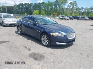 2013 Jaguar XF I4 RWD with VIN SAJWA0ES6DPS96674, listed as a IAAI auction lot 41594788 with 1 mi miles. Bid and sale history available at carsss.com. Image 1.
