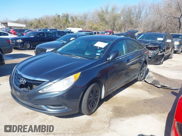 2012 Hyundai Sonata GLS with VIN 5NPEB4AC5CH345547, listed as a IAAI auction lot 41761392 with 229,608 mi miles. Bid and sale history available at carsss.com. Image 2.