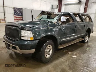 2003 Ford Excursion Limited with VIN 1FMNU43S93EA16294, listed as a Copart auction lot 86100534 with 162,057 mi miles and Salvage Title. Bid and sale history available at DreamBid. Image 1.