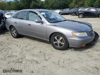 2007 Hyundai Azera SE with VIN KMHFC46F07A138710, listed as a Copart auction lot 71683434 with 0 mi miles and Salvage Title. Bid and sale history available at carsss.com. Image 4.