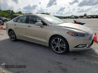 2017 Ford Fusion Titanium with VIN 3FA6P0K99HR166567, listed as a Copart auction lot 54293425 with 0 mi miles and Salvage Title. Bid and sale history available at carsss.com. Image 4.
