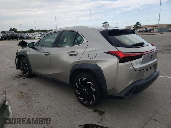 2020 Lexus UX with VIN JTHP3JBH8L2030935, listed as a Copart auction lot 60865774 with 25,743 mi miles and Salvage Title. Bid and sale history available at carsss.com. Image 2.