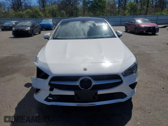 2020 Mercedes-Benz CLA 250 with VIN WDD5J4HB4LN077693, listed as a Copart auction lot 56899695 with 26,656 mi miles and Salvage title. Bid and sale history available at DreamBid. Image 5.