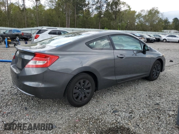 2012 Honda Civic Cpe LX with VIN 2HGFG3B58CH565582, listed as a Copart auction lot 51596875 with 212,658 mi miles and Salvage Title. Bid and sale history available at carsss.com. Image 3.