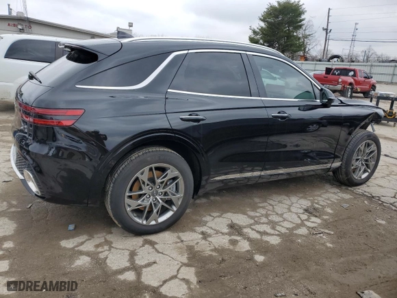2024 Genesis GV70 2.5T with VIN 5NMMADTB0RH009796, listed as a Copart auction lot 45369775 with 22,061 mi miles and Salvage Title. Bid and sale history available at carsss.com. Image 3.