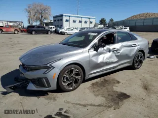 2025 Kia K5 GT-Line with VIN KNAG64J78S5322193, listed as a Copart auction lot 46245835 with 3,521 mi miles and Salvage Title. Bid and sale history available at carsss.com. Image 1.