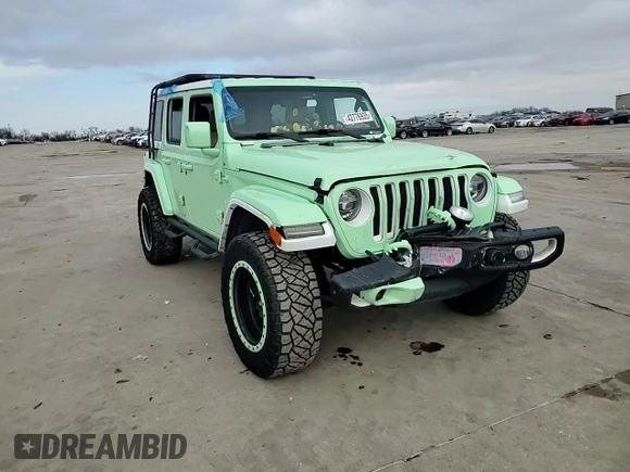 2018 Jeep Wrangler Unlimited Sahara z VIN 1C4HJXEN2JW211387, wystawiony jako Copart lot #42776935 z przebiegiem 66 170 mil mil oraz Szkoda całkowita • Salvage title. Historia ofert i sprzedaży dostępna na DreamBid. Obrazek 11.